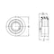 Ami Bearings -SINGLE ROW BALL BEARING - 20MM NARR SET SCREW CYL O.D. RUBBER CARTRIDGE BRRCSM204 - alternate 2